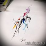 Предложение стильного эскиза для наколки с балериной - создание классной идеи для татуировки