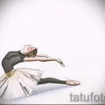 Вариант оригинального эскиза для тату с балериной - создание крутой идеи для татуировки