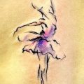 Пример необычного эскиза для тату с балериной - создание уникальной идеи для татуировки
