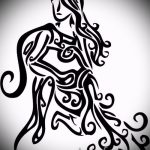 Стильный вариант эскиза татуировки водолей – символ водолея (созвездие) – картинка для татуировки