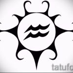 Достойный вариант эскиза татуировки водолей – знак водолея (созвездие) – рисунок для татуировки