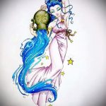 Крутой вариант эскиза татуировки водолей – символ водолея (созвездие) – рисунок для татуировки