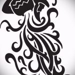 Интересный вариант эскиза наколки водолей – символ водолея (созвездие) – картинка для татуировки