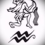 Крутой вариант эскиза тату водолей – знак водолея (созвездие) – картинка для татуировки
