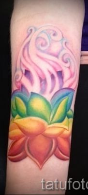 Необычный вариант тату радуга на фото – для публикации про толкование рисунка радуги в тату