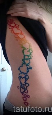 Прикольный вариант тату радуга на фото – для материала про смыс рисунка радуги в тату