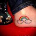 Оригинальный вариант тату радуга на фотографии – для статьи про смыс рисунка радуги в тату