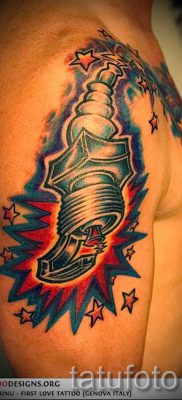 Фото пример татуировки байкеров для статьи про значение — tatufoto.ru — 127