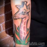 Крутой вариант существующей тату жираф – рисунок подойдет для тату жираф на рукетату жираф на пальце