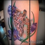 Зачетный вариант существующей татуировки жираф – рисунок подойдет для тату жираф маленькийтату жираф моноцвет