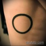 Оригинальный пример готовой наколки круг – рисунок подойдет для тату круг на руке