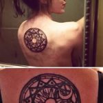 Оригинальный вариант готовой татуировки круг – рисунок подойдет для тату кельтский круг
