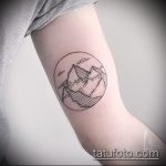 Зачетный пример существующей татуировки круг – рисунок подойдет для тату круг точкой внутри