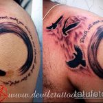 Крутой пример готовой татуировки круг – рисунок подойдет для означает треугольник кругу тату
