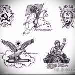 Классный вариант эскиза наколки армейская – рисунок подойдет для армейские татуировки морские