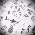 Классный пример эскиза татуировки АКУЛА – рисунок подойдет для тату акула шее