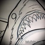 Уникальный вариант эскиза тату АКУЛА – рисунок подойдет для тату полинезия акула