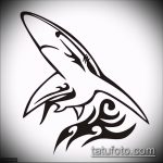 Оригинальный вариант эскиза наколки АКУЛА – рисунок подойдет для трайбл тату акулы