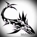 Зачетный пример эскиза наколки АКУЛА – рисунок подойдет для пасть акулы тату