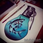 Зачетный вариант эскиза тату АКУЛА – рисунок подойдет для пасть акулы тату