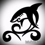 Крутой вариант эскиза татуировки АКУЛА – рисунок подойдет для тату акулы плече