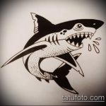Оригинальный пример эскиза наколки АКУЛА – рисунок подойдет для тату акула молот