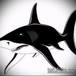 Классный пример эскиза татуировки АКУЛА – рисунок подойдет для тату акула олд скул