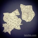 Зачетный вариант эскиза наколки АНАНАС – рисунок подойдет для tattoo ananas
