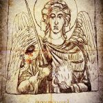 Оригинальный вариант эскиза тату Архангел Михаил – рисунок подойдет для тату архангела михаила и гавриила