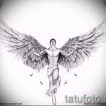 Интересный эскиз тату крылья – рисунок тату крыло подойдет для что обозначает тату крылья