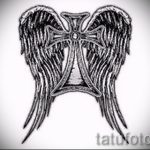 Крутой эскиз тату крылья – рисунок тату крыло подойдет для тату крыло на ноге