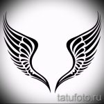 Интересный эскиз тату крылья – рисунок тату крыло подойдет для тату крылья у девушек фото