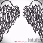 Классный эскиз тату крылья – рисунок тату крыло подойдет для тату крылья дьявола
