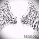 Необычный эскиз тату крылья – рисунок тату крыло подойдет для крылья дракона тату