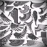 Интересный эскиз тату крылья – рисунок наколки крыло подойдет для крылья дракона тату