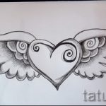 Классный эскиз тату крылья – рисунок наколки крыло подойдет для значат крылья тату