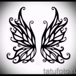 Крутой эскиз татуировки крылья – рисунок наколки крыло подойдет для тату крылья на спине у мужчин