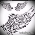 Интересный эскиз тату крылья – рисунок наколки крыло подойдет для что значит тату крылья