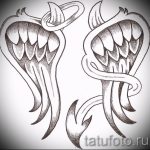 Крутой эскиз татуировки крылья – рисунок наколки крыло подойдет для что значит тату крылья на спине