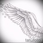 Необычный эскиз тату крылья – рисунок наколки крыло подойдет для что означает тату крылья ангела на спине