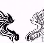 Крутой эскиз тату крылья – рисунок наколки крыло подойдет для тату эскиз крест с крыльями