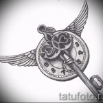 Интересный эскиз татуировки крылья – рисунок тату крыло подойдет для обозначение тату крылья на спине