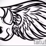 Интересный эскиз тату крылья – рисунок тату крыло подойдет для дети крылья тату
