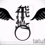 Необычный эскиз татуировки крылья – рисунок тату крыло подойдет для тату череп с крыльями значение