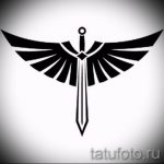 Необычный эскиз татуировки крылья – рисунок тату крыло подойдет для значат крылья тату