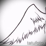 Классный эскиз тату крылья – рисунок наколки крыло подойдет для крыло ангела демона тату