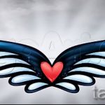 Интересный эскиз татуировки крылья – рисунок тату крыло подойдет для тату крылья ангела мужские