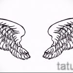 Крутой эскиз тату крылья – рисунок наколки крыло подойдет для что означает тату крылья на спине