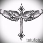 Необычный эскиз татуировки крылья – рисунок тату крыло подойдет для тата крылья спине