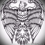 Интересный эскиз тату крылья – рисунок наколки крыло подойдет для крылья тату на ключицах